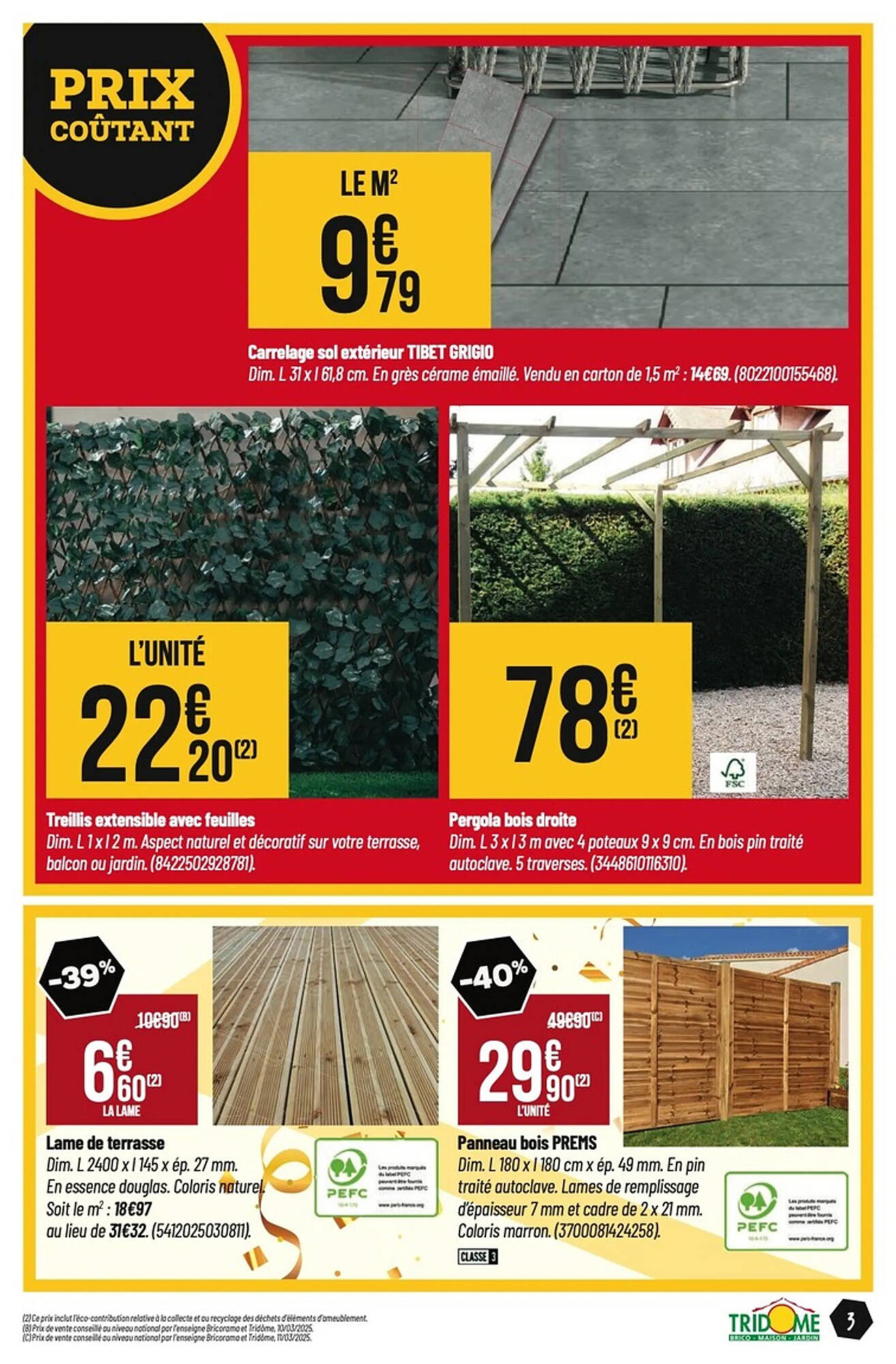 Tridôme Catalogue
