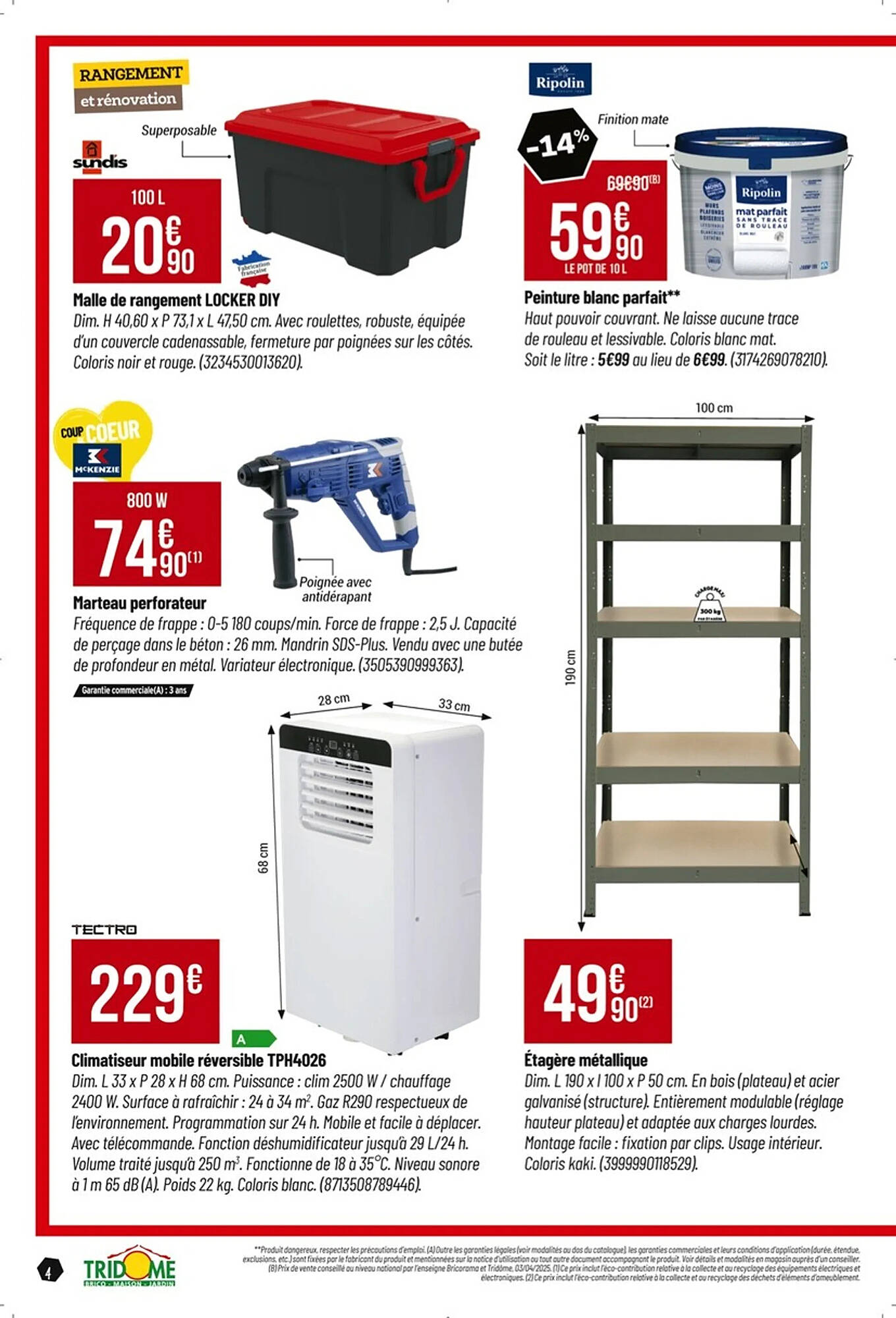 Tridôme Catalogue