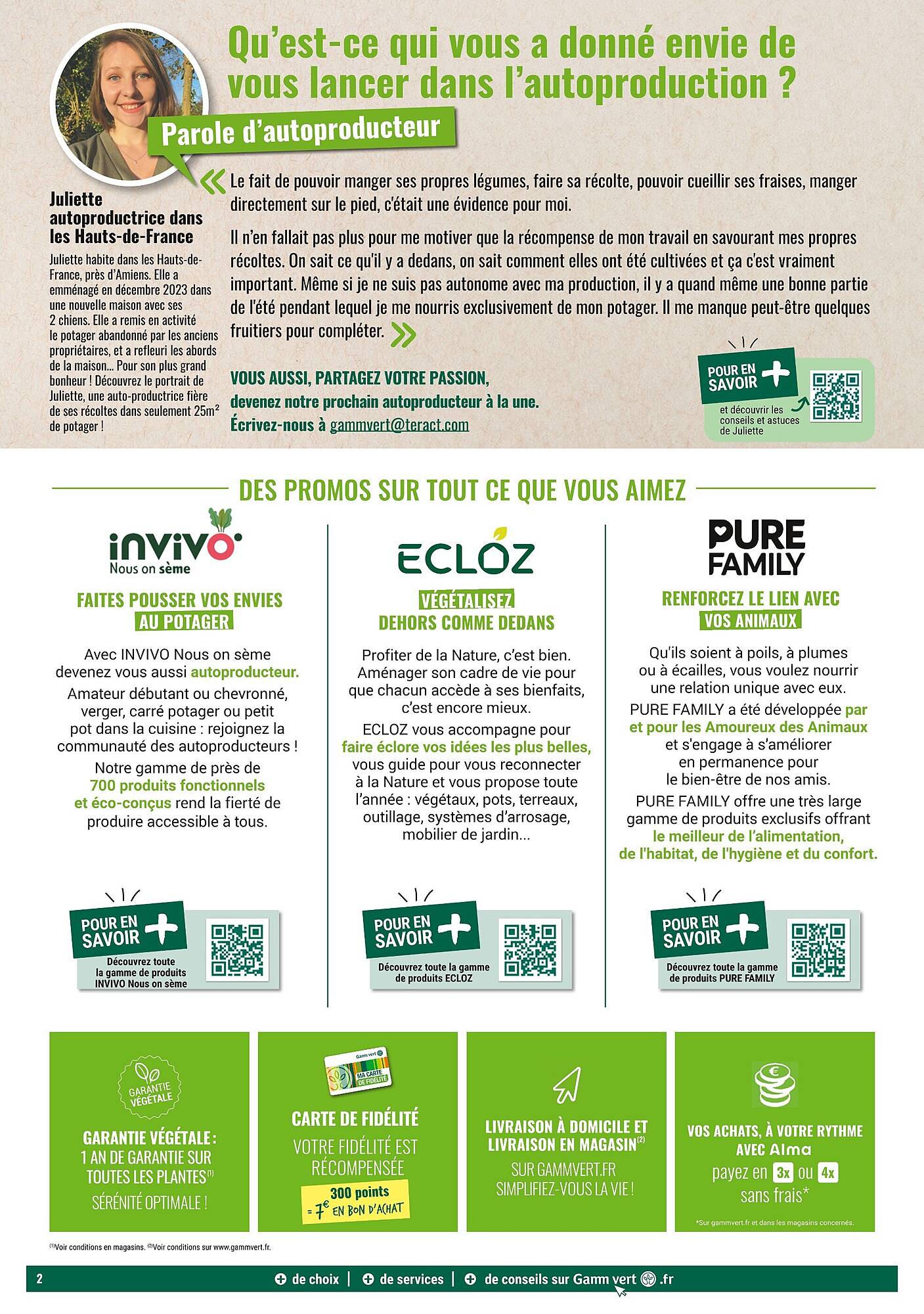 Gamm vert Catalogue