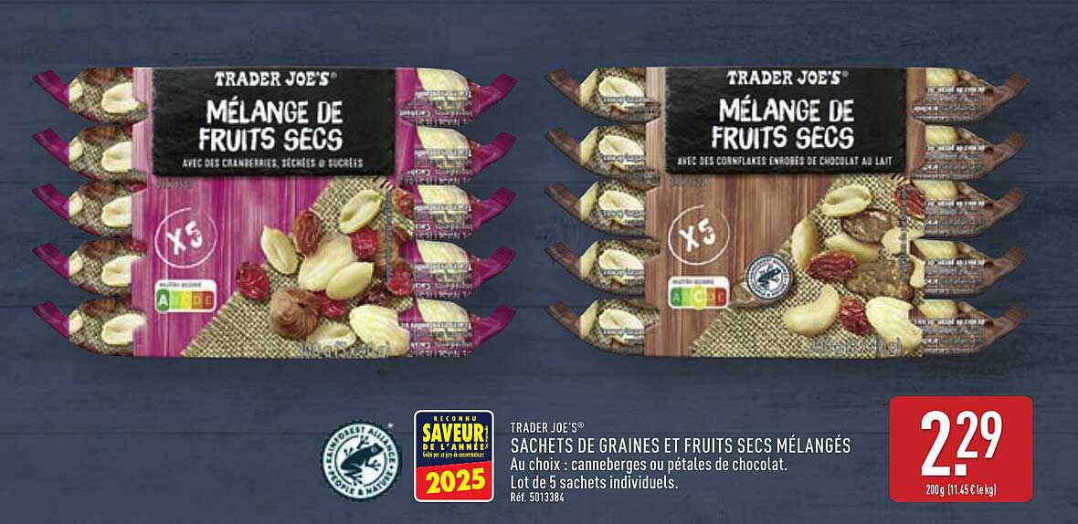 Mélange de fruits secs