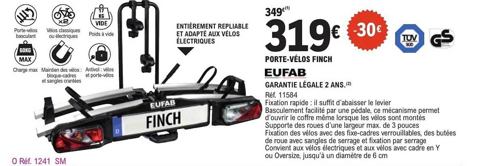 PORTE-VÉLOS FINCH