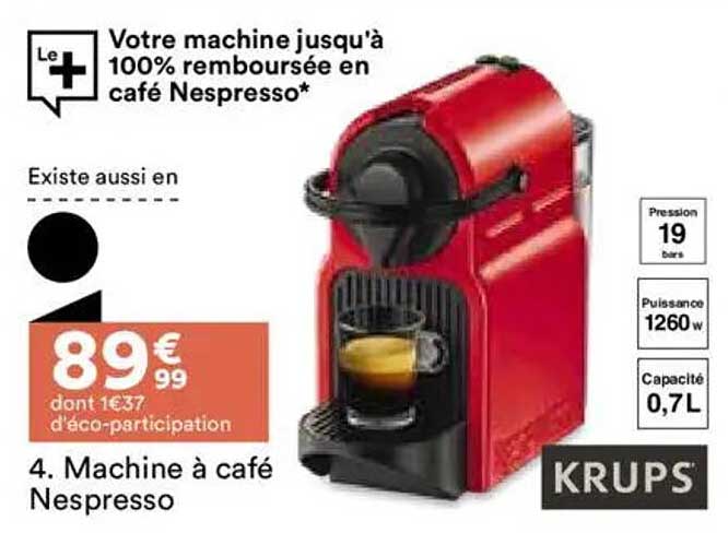 4. Machine à café Nespresso