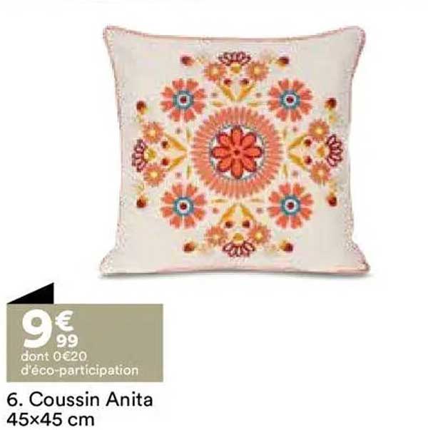 6. Coussin Anita 45x45 cm