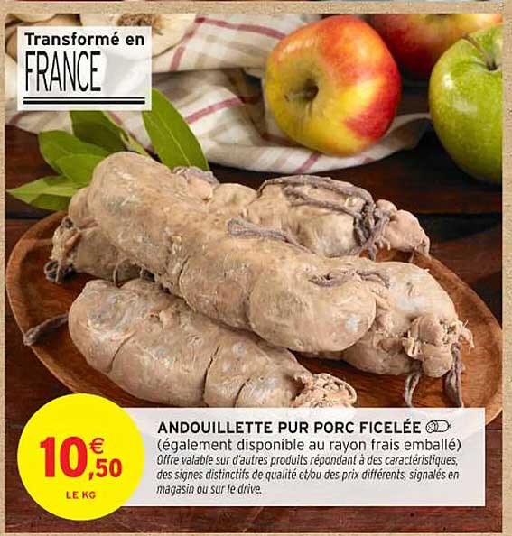 ANDOUILLETTE PUR PORC FICELÉE