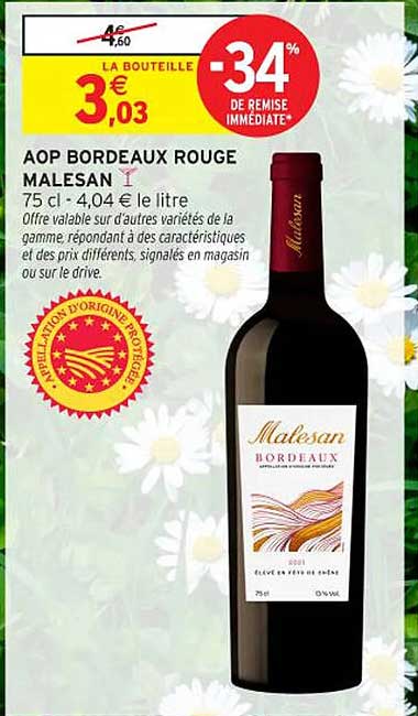 AOP BORDEAUX ROUGE MALESAN