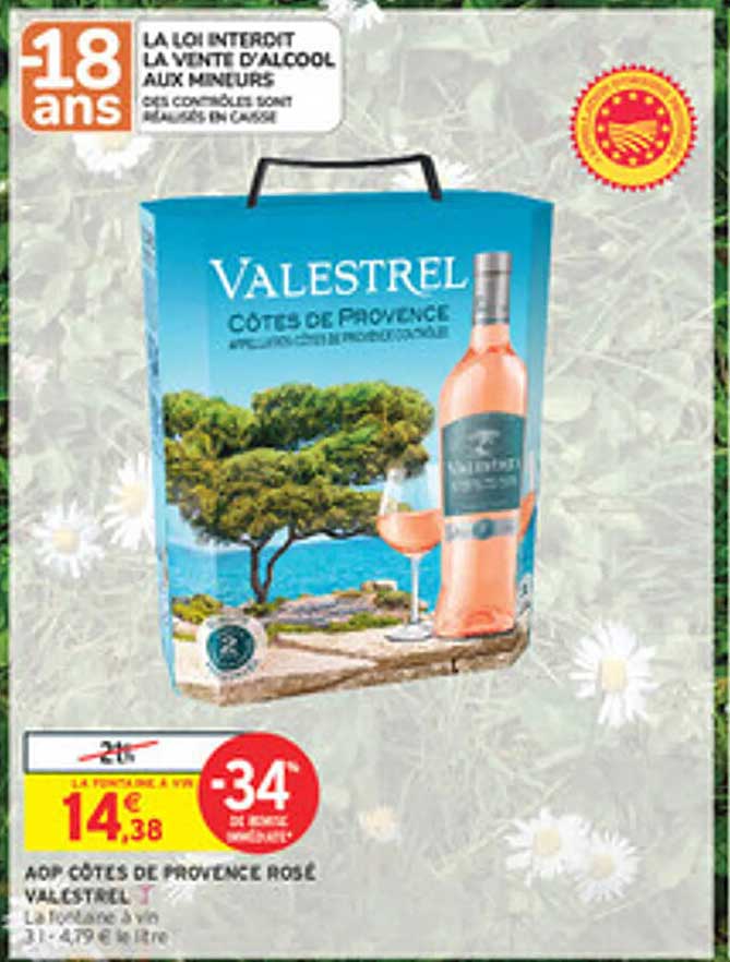 AOP Côtes de Provence Rosé Valestrel