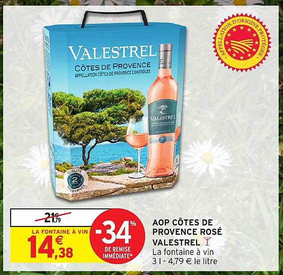 AOP CÔTES DE PROVENCE ROSÉ VALESTREL