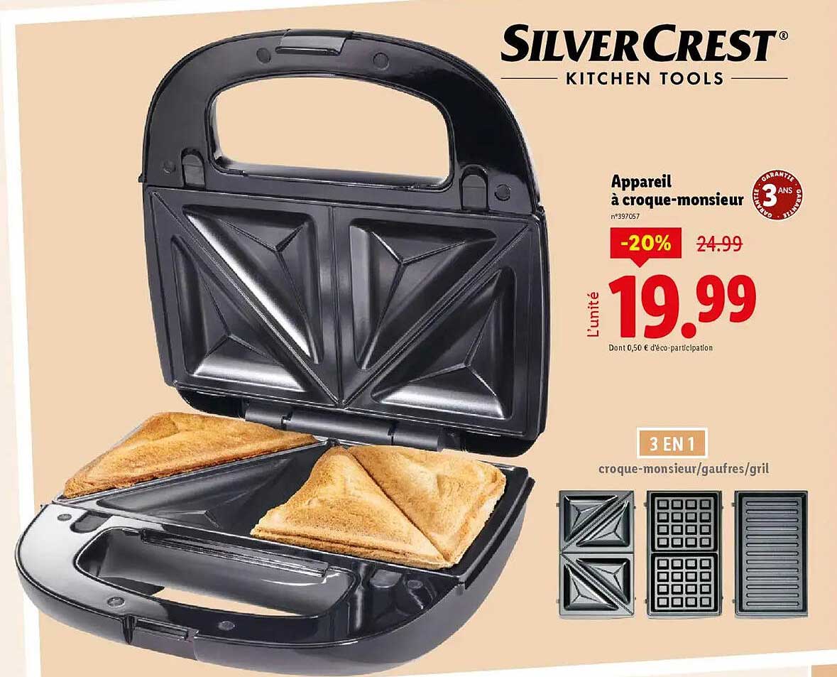 Appareil à croque-monsieur