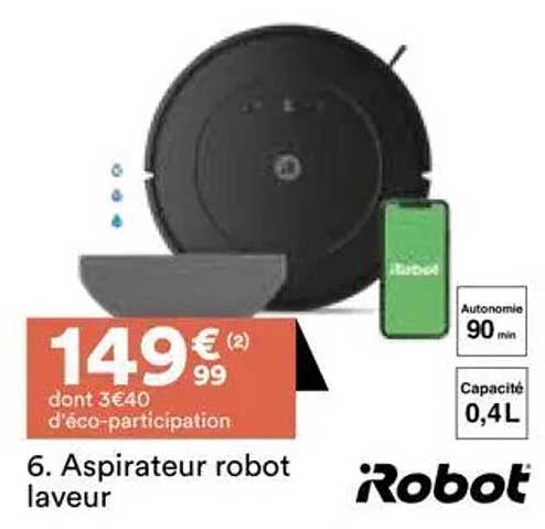 Aspirateur robot laveur