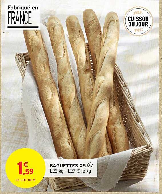 BAGUETTES X5
