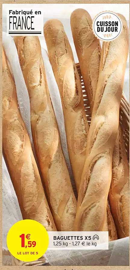BAGUETTES X5