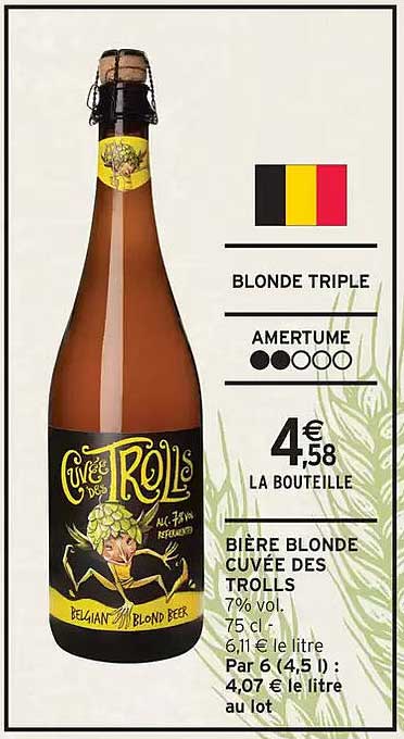 Bière Blonde Cuvée des Trolls