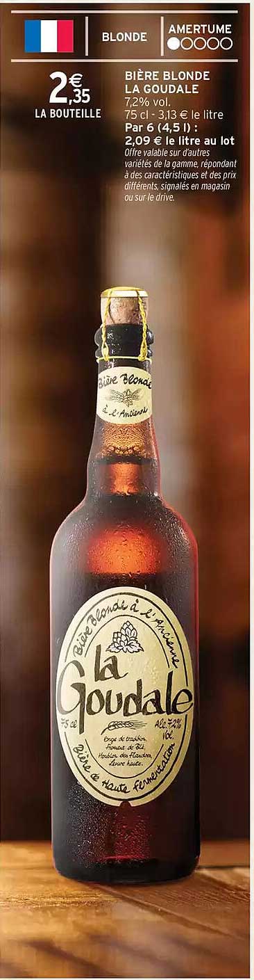 BIÈRE BLONDE LA GOUDALE