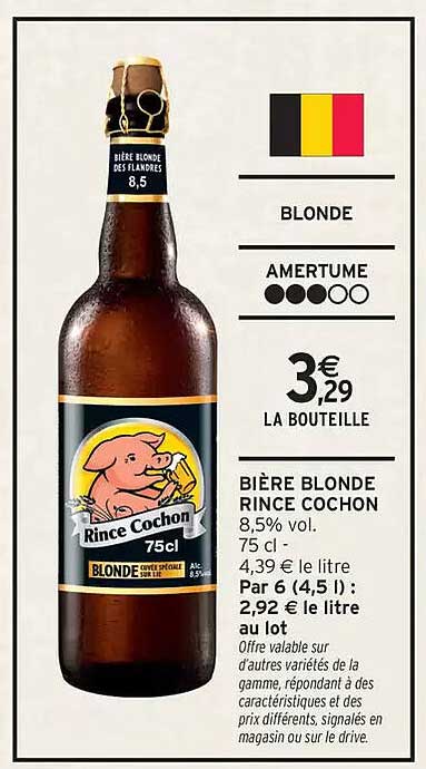 BIÈRE BLONDE RINCE COCHON