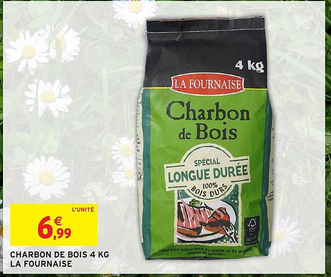CHARBON DE BOIS 4 KG LA FOURNAISE
