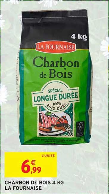 CHARBON DE BOIS 4 KG LA FOURNAISE
