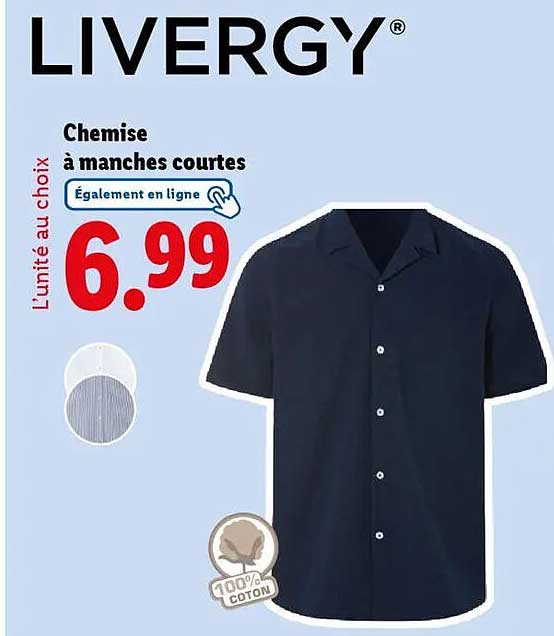 Chemise à manches courtes