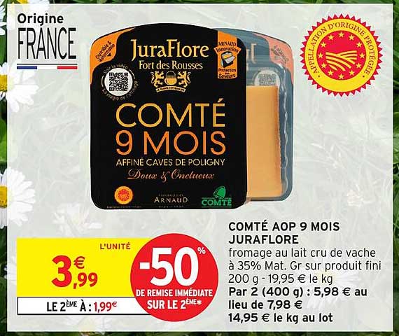 COMTÉ AOP 9 MOIS JURAFLORE
