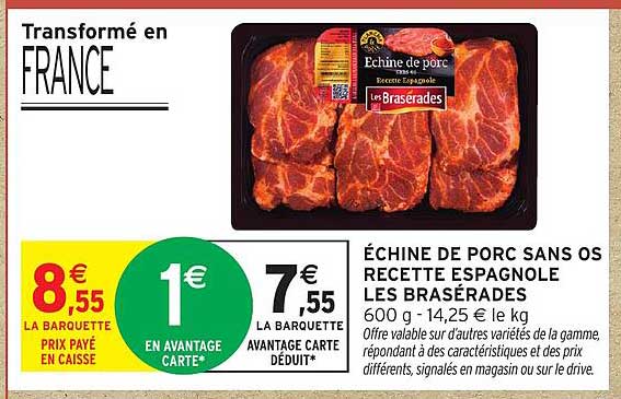 ÉCHINE DE PORC SANS OS RECETTE ESPAGNOLE LES BRASARADES