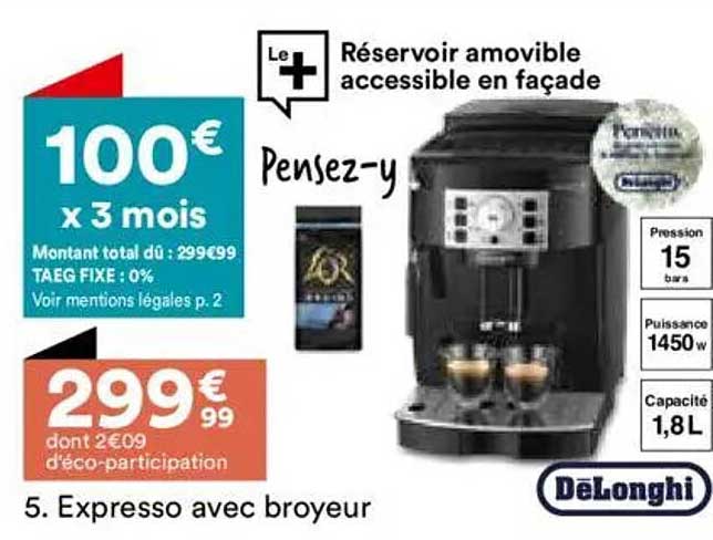 Expresso avec broyeur