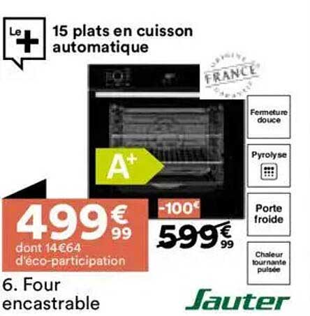 Four encastrable Sauter