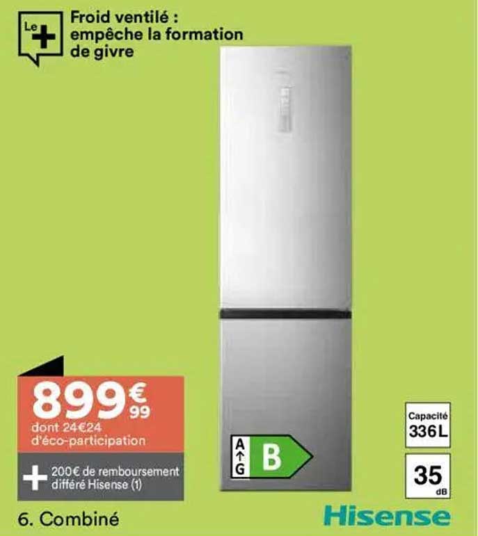 Froid ventilé : empêche la formation de givre