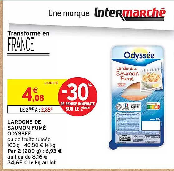 LARDONS DE SAUMON FUMÉ ODYSSÉE