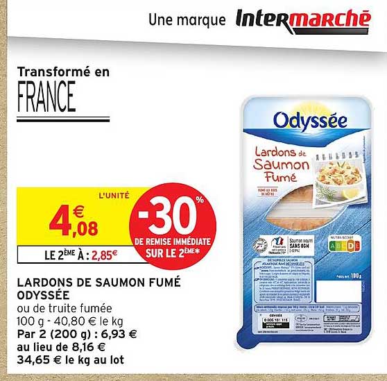 LARDONS DE SAUMON FUMÉ ODYSSÉE