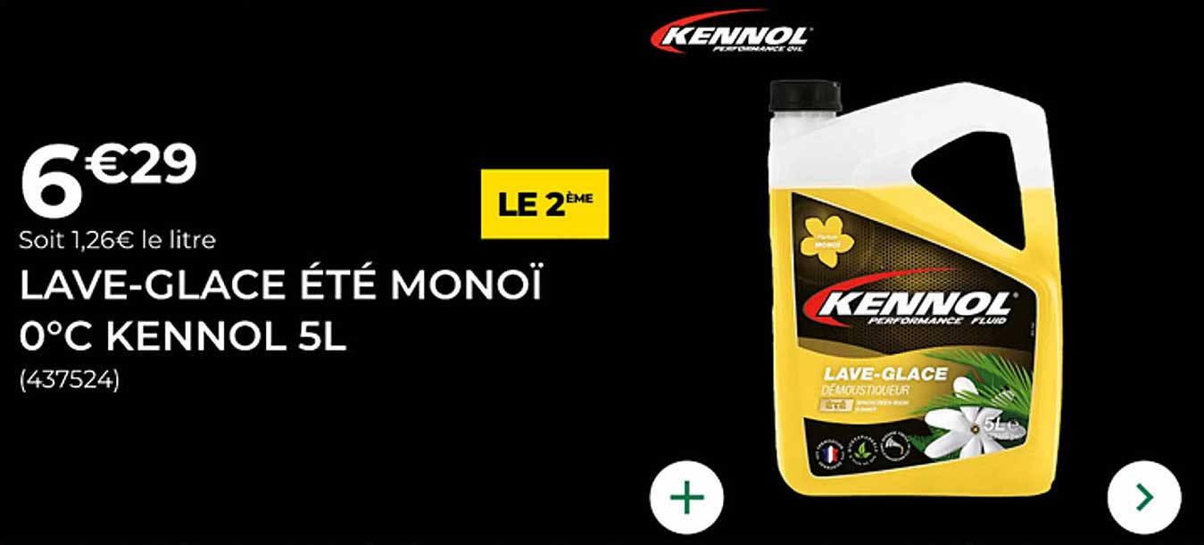 LAVE-GLACE ÉTÉ MONOI 0°C KENNOL 5L