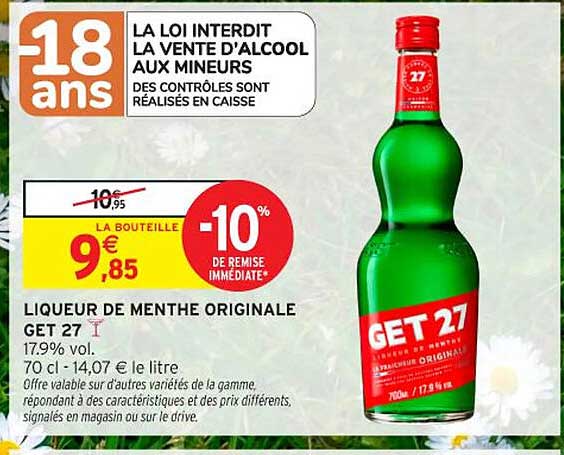 LIQUEUR DE MENTHE ORIGINALE GET 27