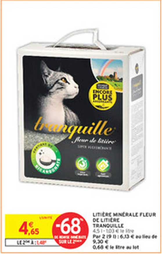 Litière minérale Fleur de litière Tranquille