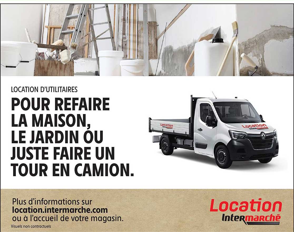 LOCATION D’UTILITAIRES POUR REFAIRE LA MAISON, LE JARDIN OU JUSTE FAIRE UN TOUR EN CAMION.