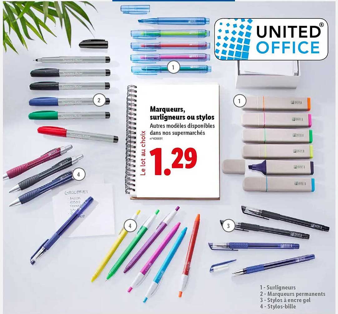 Marqueurs, surligneurs ou stylos