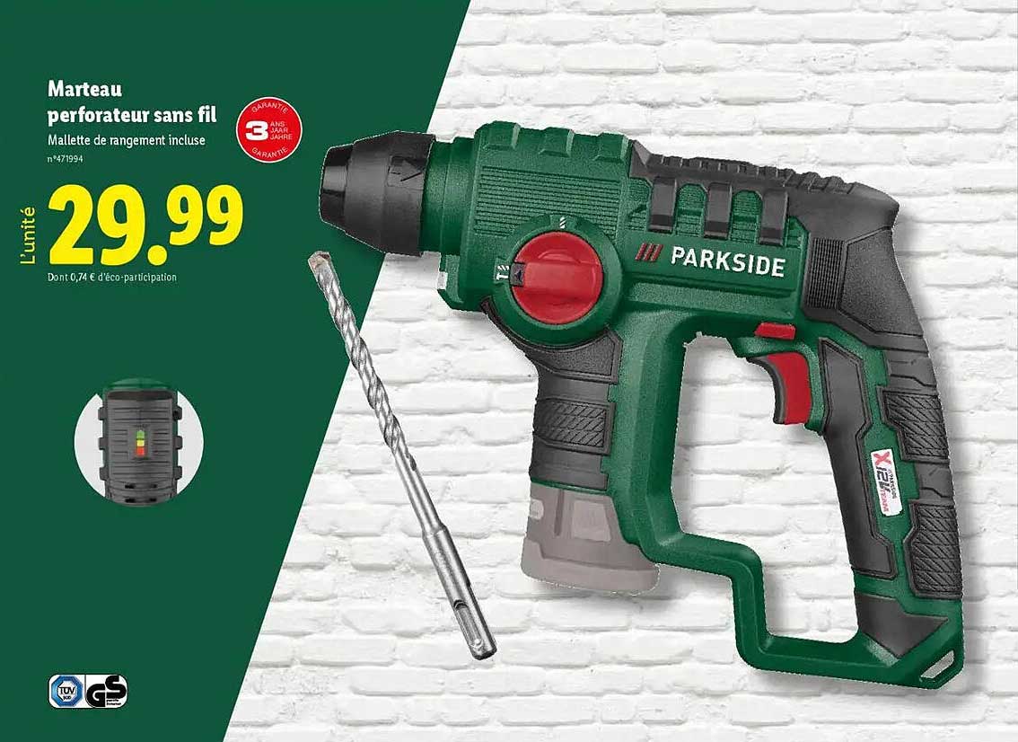 Marteau perforateur sans fil