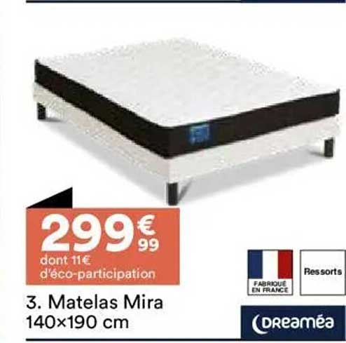 Matelas Mira 140x190 cm