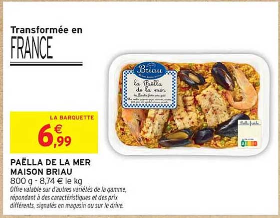 PAËLLA DE LA MER MAISON BRIAU