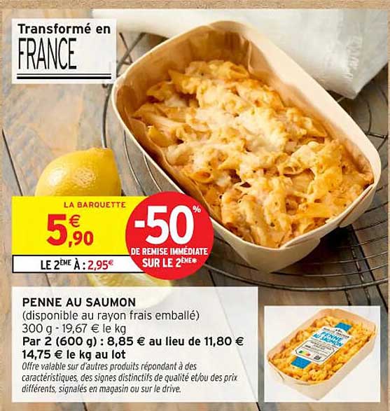 PENNE AU SAUMON