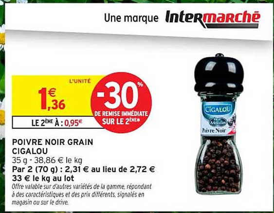 POIVRE NOIR GRAIN CIGALOU
