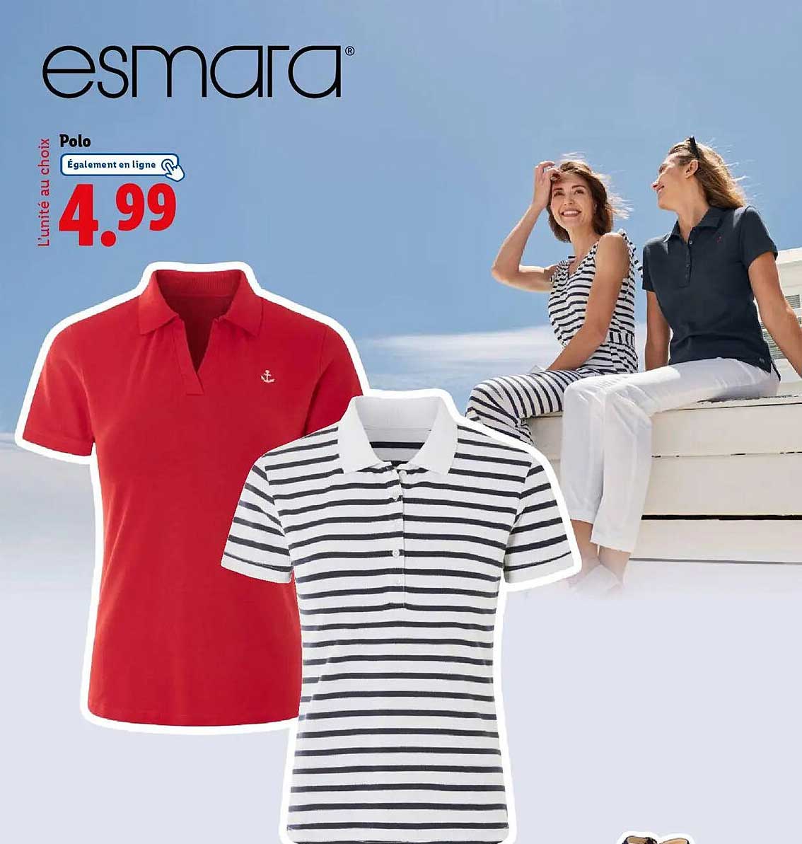 Polo ESMARA à 4,99€