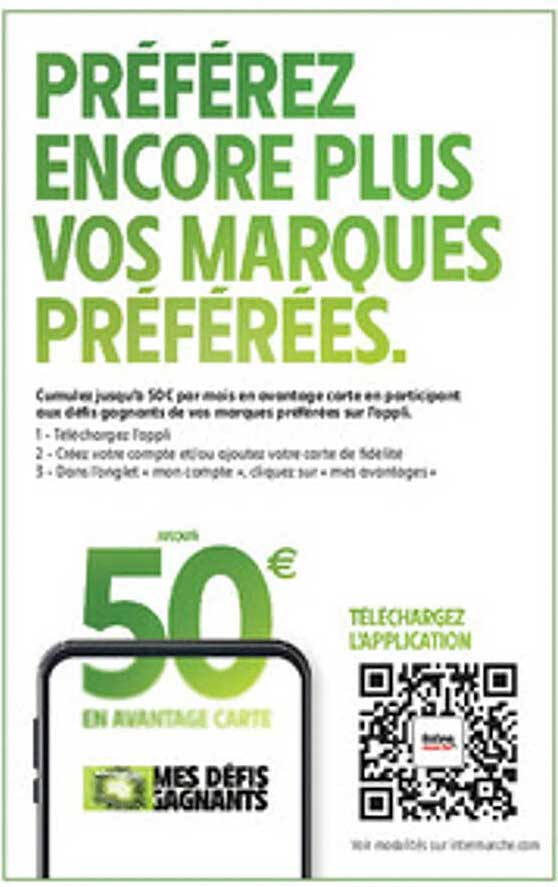 Préférez encore plus vos marques préférées.