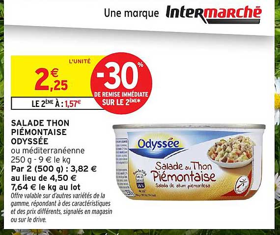SALADE THON PIÉMONTAISE ODYSSÉE