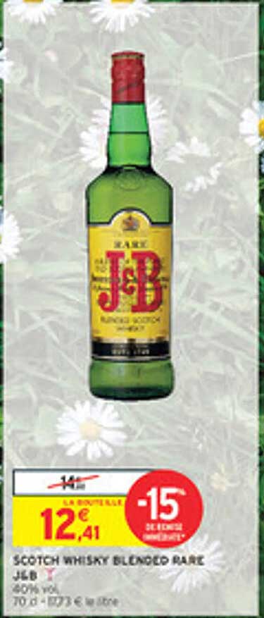 SCOTCH WHISKY BLENDED RARE J&B