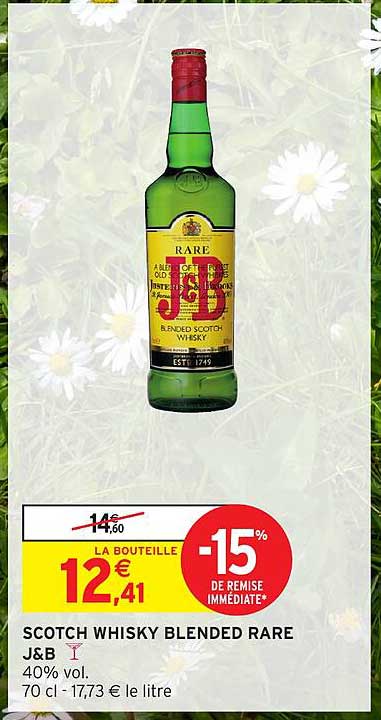 SCOTCH WHISKY BLENDED RARE J&B