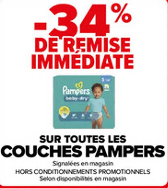 SUR TOUTES LES COUCHES PAMPERS