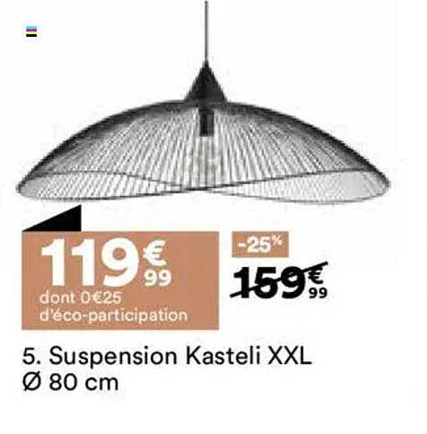 Suspension Kasteli XXL Ø 80 cm