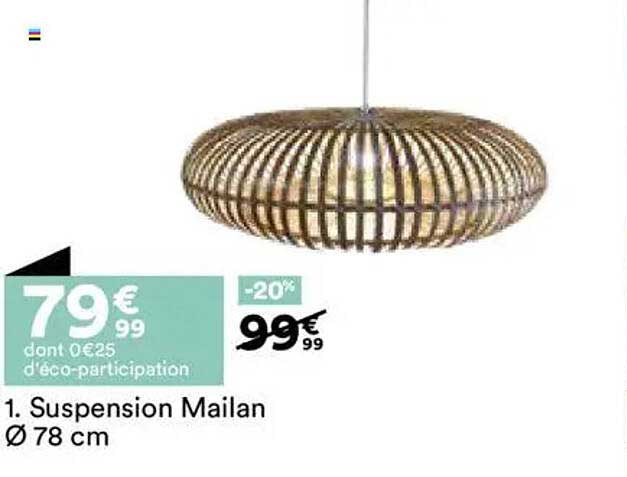 Suspension Mailan Ø 78 cm
