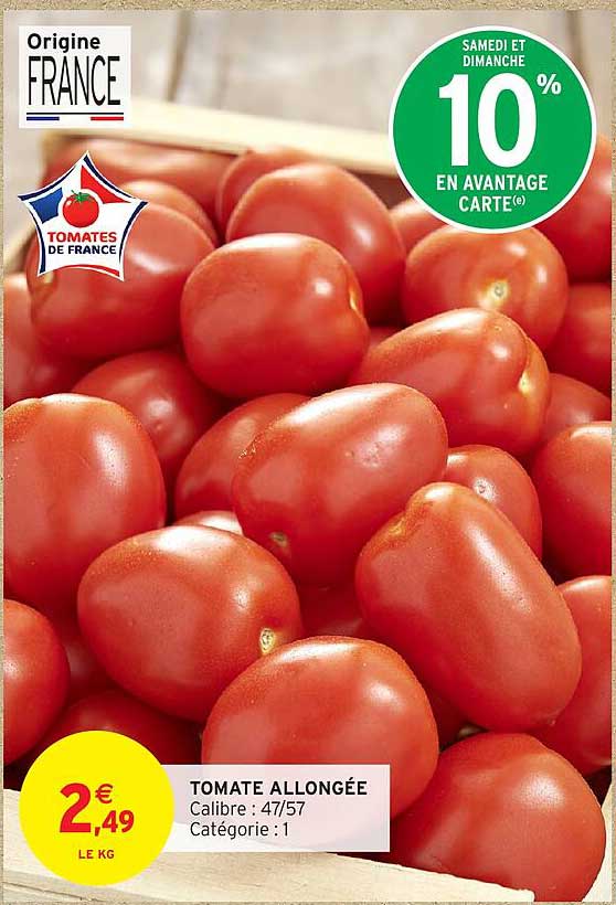TOMATE ALLONGÉE