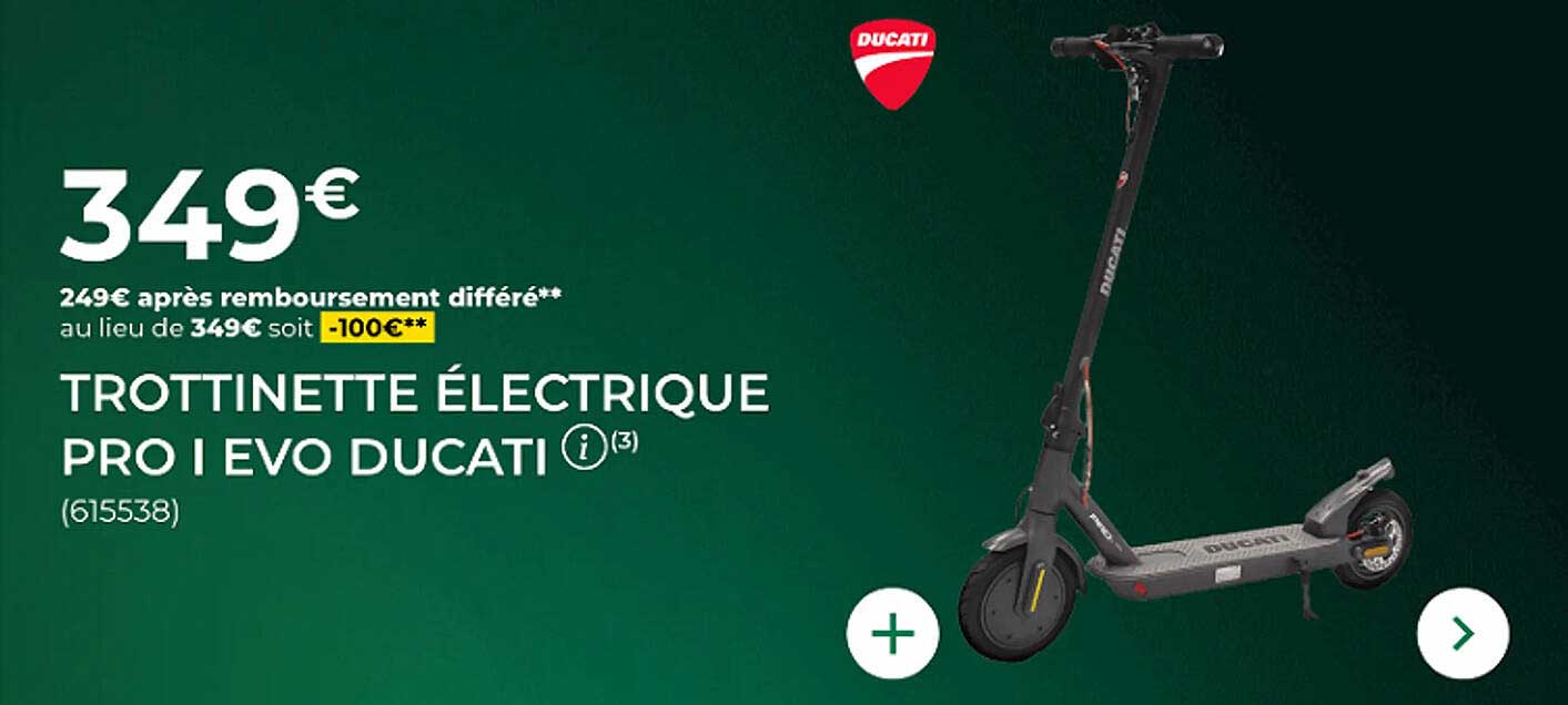 TROTTINETTE ÉLECTRIQUE PRO I EVO DUCATI