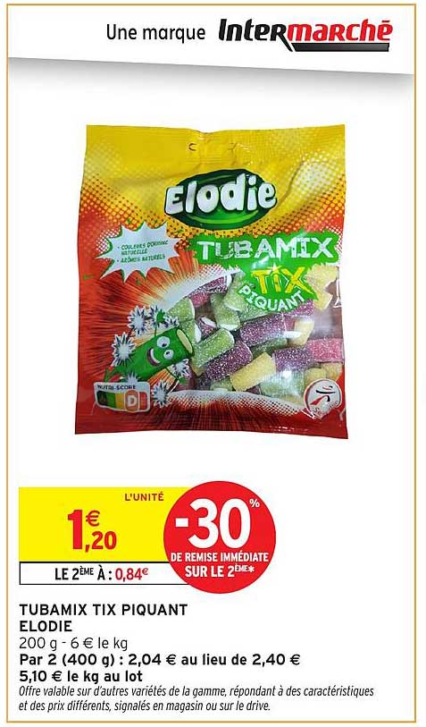 TUBAMIX TIX PIQUANT ELLODIE