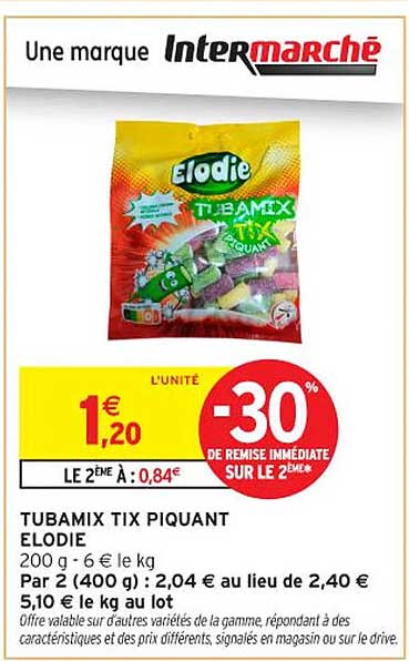 TUBAMIX TIX PIQUANT ELODIE